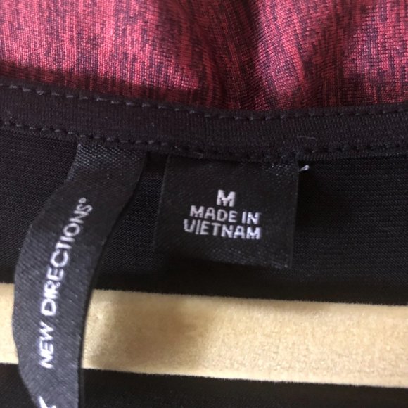 New Directions Black Polyester Blouse, Tunic, Size Medium - Picture 10 of 11